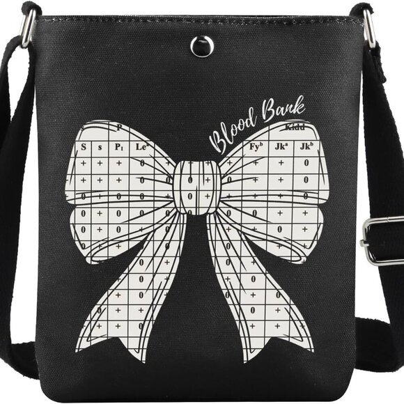 Blood Banker Crossbody Bag with Zipper Closure - Stylish & Functional Accessory - Picture 1 of 7